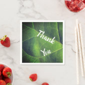 Bedankt voor de heldere groene lederen foto servet (Insitu)