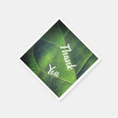 Bedankt voor de heldere groene lederen foto servet (Hoek)