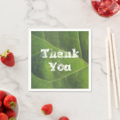 Bedankt voor de heldere groene lederen foto servet (Insitu)