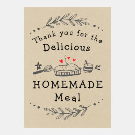 Bedankt voor de Homemade-maaltijden