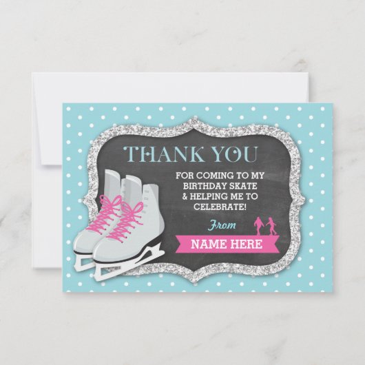 Bedankt voor de ijsschaatswedstrijd (Achterkant)