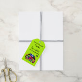 Bedankt voor de invoering van het buitenruimtetoel cadeaulabel (Met Touw)