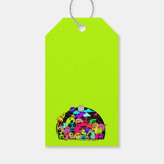 Bedankt voor de invoering van het buitenruimtetoel cadeaulabel (Achterkant)