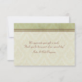 Bedankt voor de inzet van de Fleurs. (Achterkant)