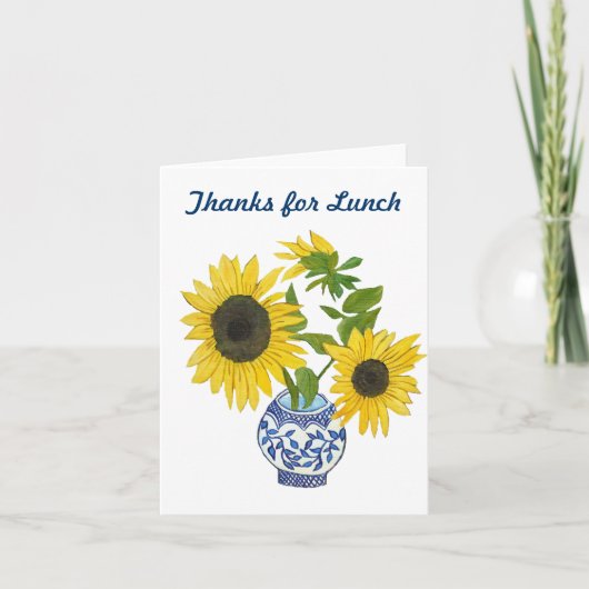 Bedankt voor de Kaart van de Nota van de Lunch (Voorkant)