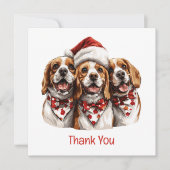 Bedankt voor de kerstbeagle honden (Voorkant)