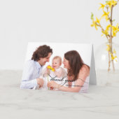 Bedankt voor de kerstcadeaufoto kaart (Gele Bloem)