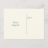 Bedankt voor de kerstcadeaus met groene foto aankondigingskaart (Achterkant)