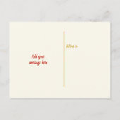 Bedankt voor de kerstcadeaus met rode foto aankondigingskaart (Achterkant)