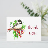 Bedankt voor de kerstcichorei Cute Bird (Staand voorkant)