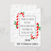 Bedankt voor de kerstfeestdag Aangepast op maat (Voorkant / Achterkant)