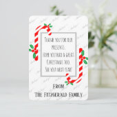 Bedankt voor de kerstfeestdag Aangepast op maat (Staand voorkant)