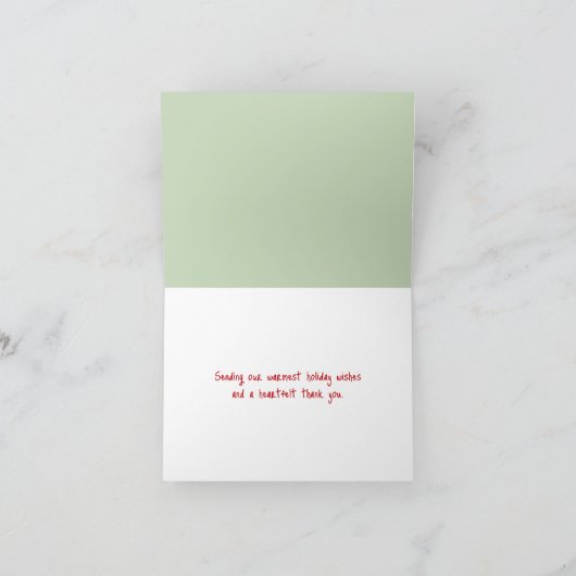 Bedankt voor de kerstmuis in het wit (Binnen)