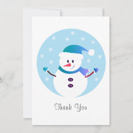 Bedankt voor de kerstsnowman Snowflakes