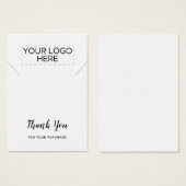 Bedankt voor de Ketting DisplayCard Visitekaartje (Voorkant /achterkant)