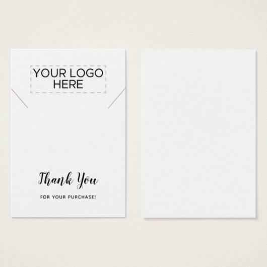 Bedankt voor de Ketting DisplayCard Visitekaartje (Voorkant /achterkant)