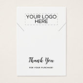 Bedankt voor de Ketting DisplayCard Visitekaartje (Voorkant)