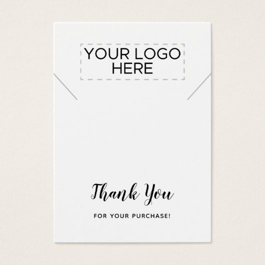 Bedankt voor de Ketting DisplayCard Visitekaartje (Voorkant)