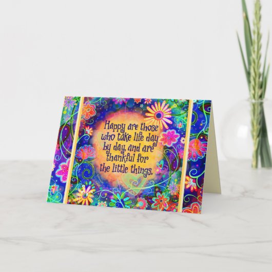 Bedankt voor de kleine dingen kaart (Voorkant)