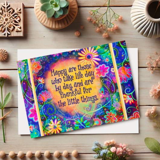 Bedankt voor de kleine dingen kaart