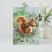 Bedankt voor de kleine rode eekhoorn (Staand voorkant)