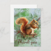 Bedankt voor de kleine rode eekhoorn (Voorkant / Achterkant)