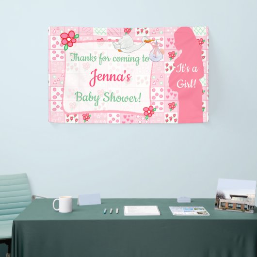 Bedankt voor de komende banner van het Baby shower (Beurs)