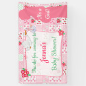 Bedankt voor de komende banner van het Baby shower (Verticaal)