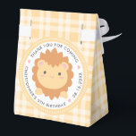Bedankt voor de komst van Cute Lion Kids Birthday Bedankdoosjes<br><div class="desc">Bedankt voor de komst van Cute Lion Kids Birthday Favor Box</div>