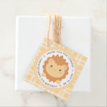 Bedankt voor de komst van Cute Lion Kids Birthday Bedankjes Labels<br><div class="desc">Bedankt voor het aankomen van Cute Lion Kids Birthday Favor Tags</div>