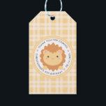 Bedankt voor de komst van Cute Lion Kids Birthday Cadeaulabel<br><div class="desc">Hartelijk dank voor de komst van Cute Lion Kids Birthday Gift Labels</div>