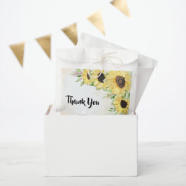 Bedankt voor de komst van de Sunflower Bag Bedankzakje
