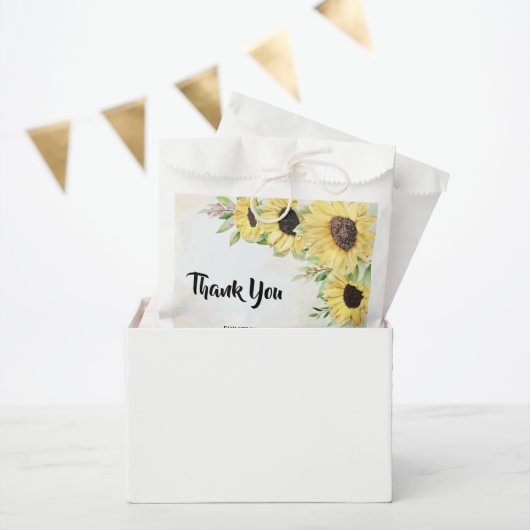 Bedankt voor de komst van de Sunflower Bag Bedankzakje (Feest)