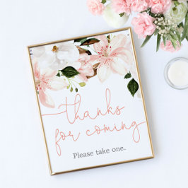 Bedankt voor de komst van de voorkeuren zijn een z poster