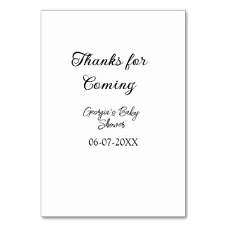 Bedankt voor de komst van het baby shower Modern S