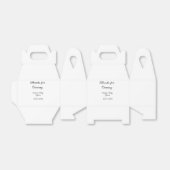 Bedankt voor de komst van het baby shower Modern S Bedankdoosjes (Uitgevouwen)