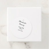 Bedankt voor de komst van het baby shower Modern S Bedankjes Labels (In situ)