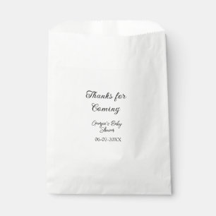 Bedankt voor de komst van het baby shower Modern S Bedankzakje