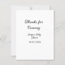 Bedankt voor de komst van het baby shower Modern S