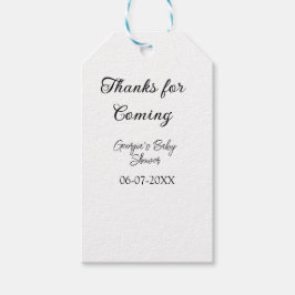Bedankt voor de komst van het baby shower Modern S Cadeaulabel