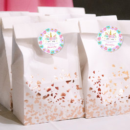 Bedankt voor de komst van Unicorn Ronde Sticker