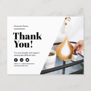 Bedankt voor de korting op de klantenservice Massa Aankondigingskaart