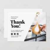 Bedankt voor de korting op de klantenservice Massa Aankondigingskaart (Voorkant / Achterkant)