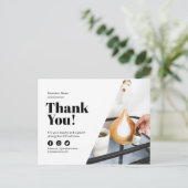 Bedankt voor de korting op de klantenservice Massa Aankondigingskaart (Staand voorkant)