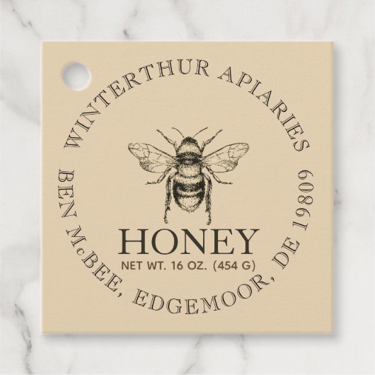 Bedankt voor de Labels voor de honingbijen (Voorkant)