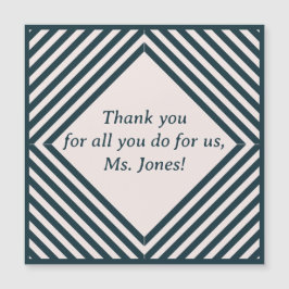 Bedankt voor de leraar