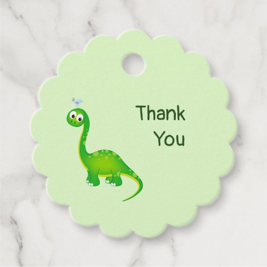 Bedankt voor de leuke dinosaurus bedankjes labels (Voorkant)