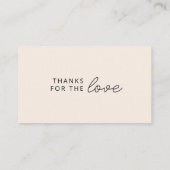 Bedankt voor de liefde | Peach Modern Business Ord Kortingskaartje (Achterkant)