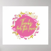 Bedankt voor de liefde poster (Voorkant)