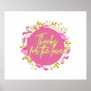 Bedankt voor de liefde poster